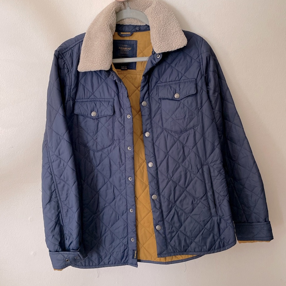Pull & Bear Vintage blue coat